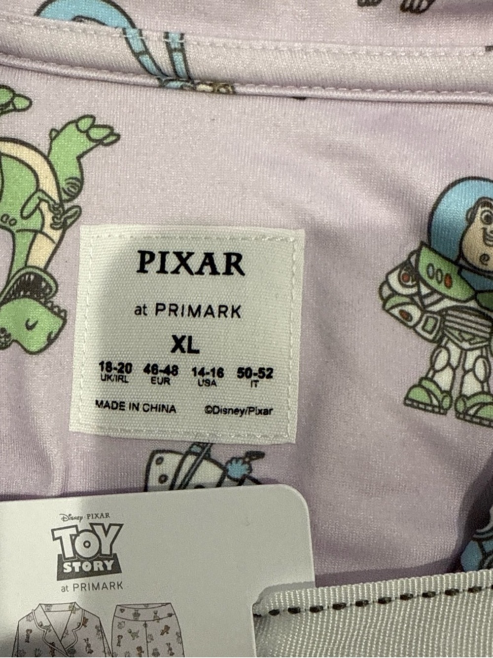 Disney Pixar Toy Story X Primark Long Sleeve Pyjama Set Size XL NEW - Picture 3 of 4